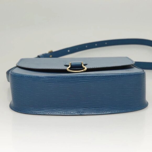 LOUIS VUITTON Epi Saint Cloud GM Shoulder Bag Toledo Blue M52195 LV Auth 128324 - Picture 7 of 16